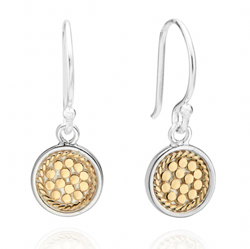 Anna Beck Two Tone Classic Small Drop Disc Earrings
