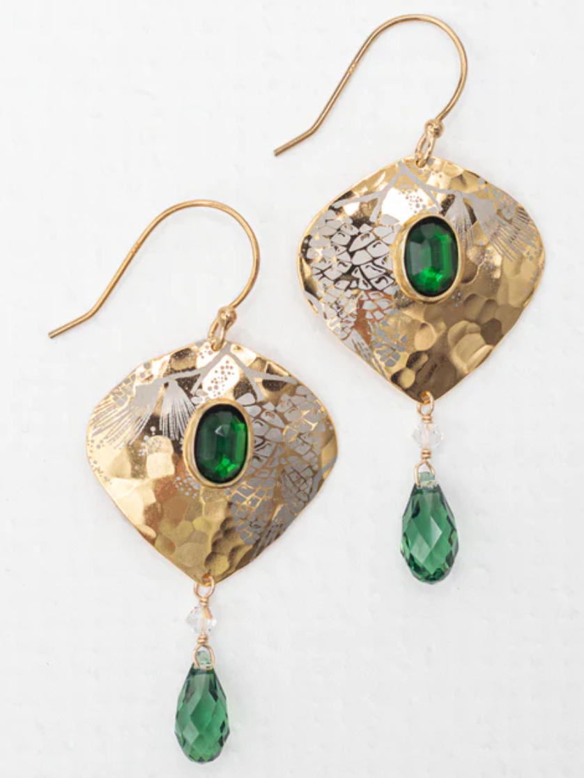 Holly Yashi Emerald Estelle Earrings