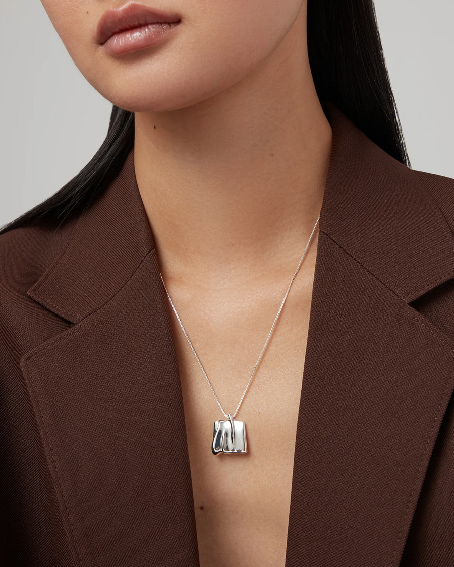 Jenny Bird Silver Small Sundra Pendant Necklace