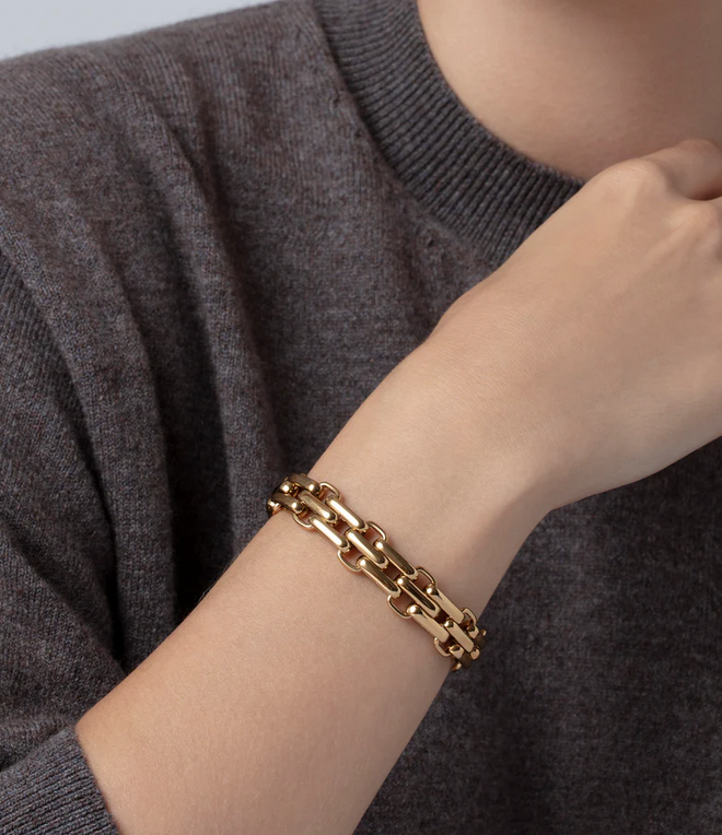 Jenny Bird Gold Slim Penelope Bracelet Medium