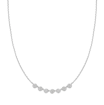 Ania Haie Silver Pave Multi Beaded Chain Necklace