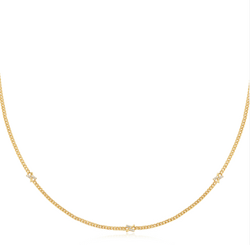 Ania Haie Gold Cross Station Necklace