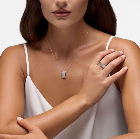 Birks Essentials Sterling Pleated Pendant Necklace