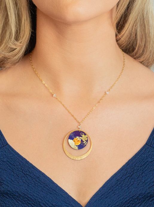 Holly Yashi Blue Moon Luna Necklace