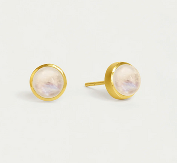 Dean Davidson Gold Cabochon Midi Moonstone Studs