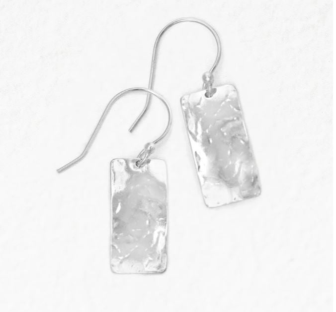 Holly Yashi Silver Petra Hammered Earrings