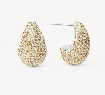 Hillberg and Berk Soft Gold Mini Dream Puff Earrings