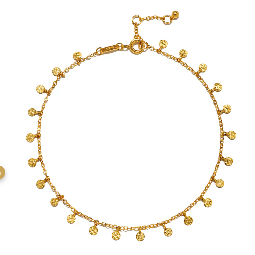 Satya Gold Walk With Joy Coin Anklet