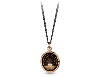 Pyrrha Bronze One Day at a Time Necklace