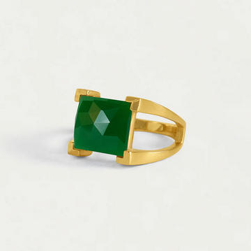 Dean Davidson Green Onyx Mini Plaza Ring Size 7