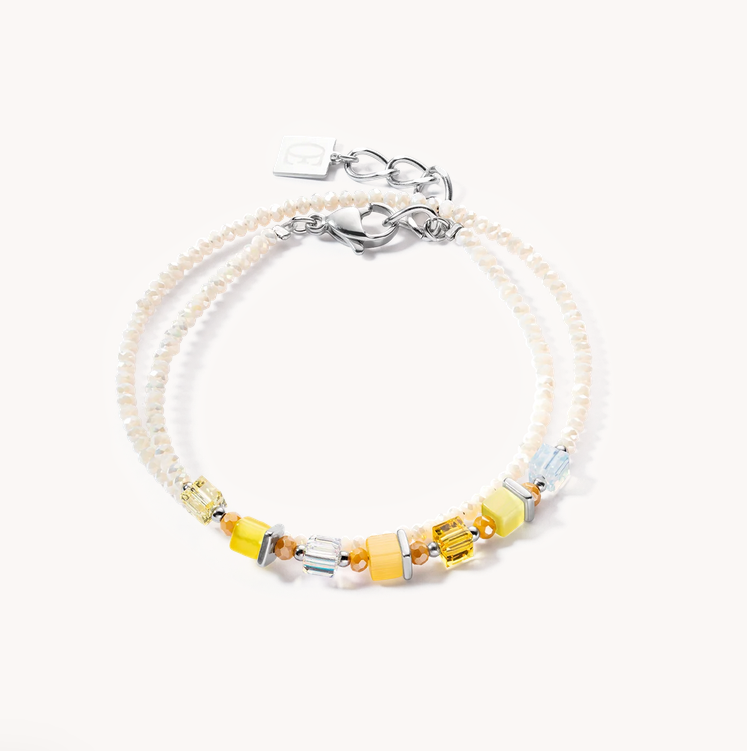 Coeur De Lion Joyful Colours Yellow Wrap Bracelet