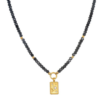 SATYA Empowered Dreams Celestial Black Spinel Necklace