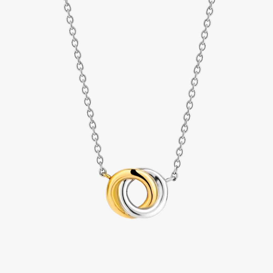 Ti Sento Two Tone Infinity Necklace