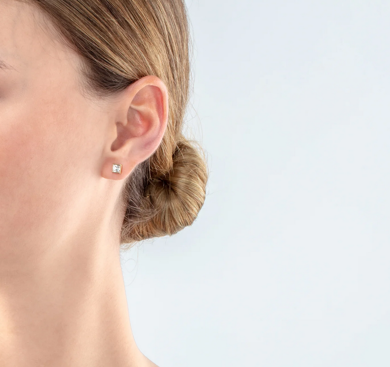 Coeur De Lion Gold Crystal Stud Earrings