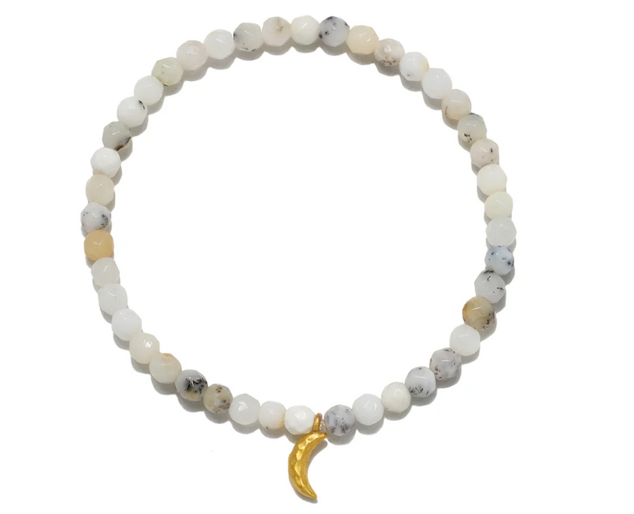 Satya Gold Guided By Hope White Opal Bracelet