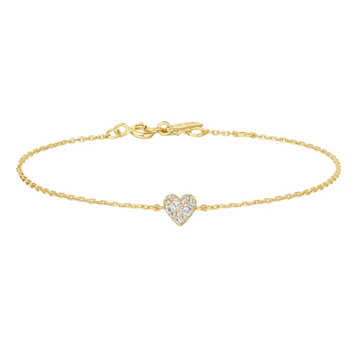 Ania Haie Gold Sweetheart Pave Bracelet