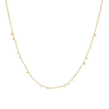 Ania Haie Gold Mini Disc Drop Stacking Necklace