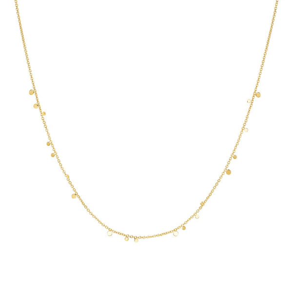 Ania Haie Gold Mini Disc Drop Stacking Necklace