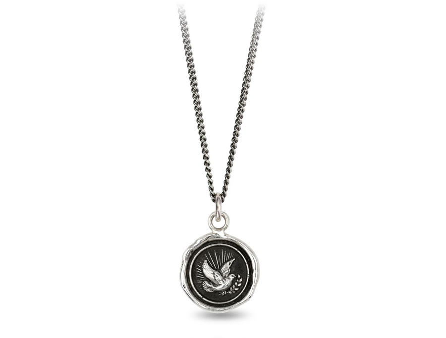 Pyrrha Sterling Peace Dove Necklace