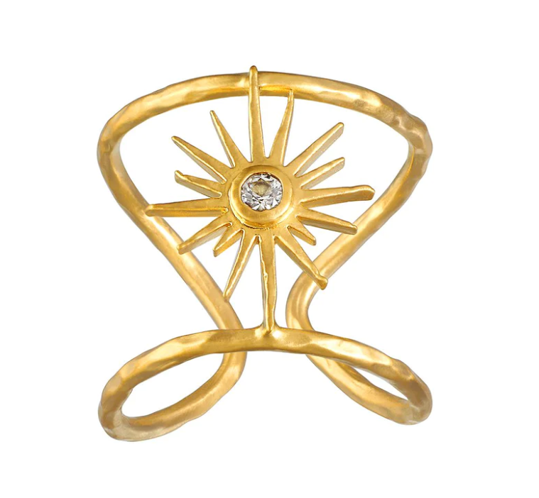 SATYA Devine Dreams Starburst Adjustable Ring