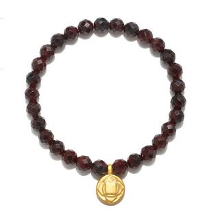 Satya Root Chakra Garnet Stretch Bracelet