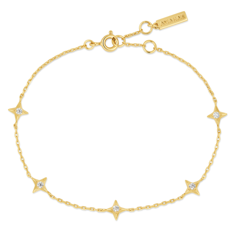 Ania Haie Gold Stars Station Bracelet