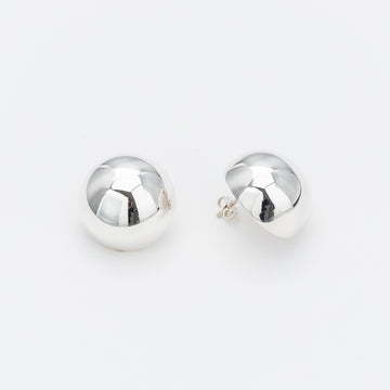 Marseille Sterling Silver 22mm Half Dome Button Studs