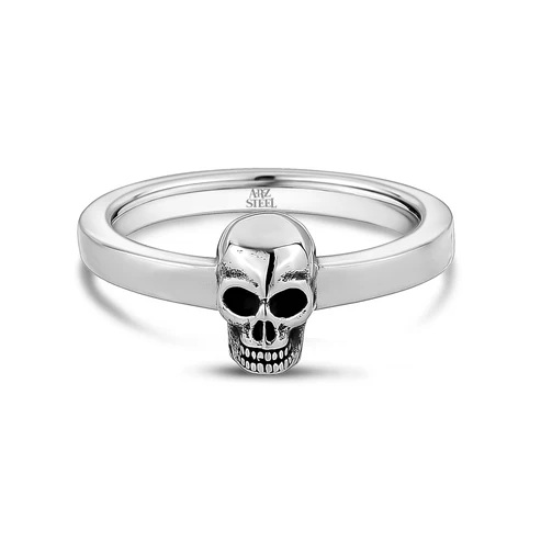 ARZ Steel Skull Head Ring Size 10 – The Vault Jewelry Halifax