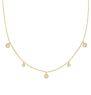 Ania Haie Gold Kyoto Opal Station Necklace