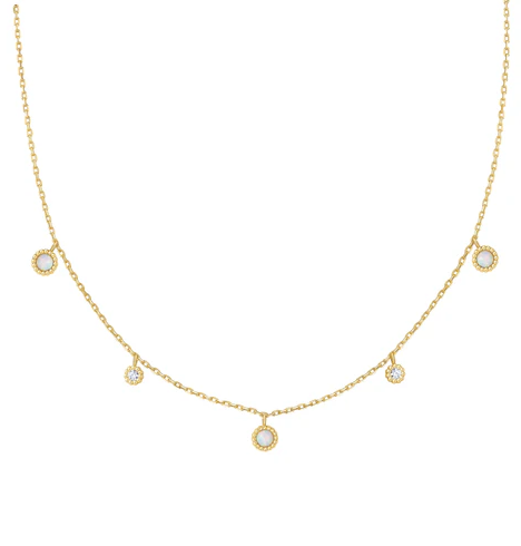 Ania Haie Gold Kyoto Opal Station Necklace