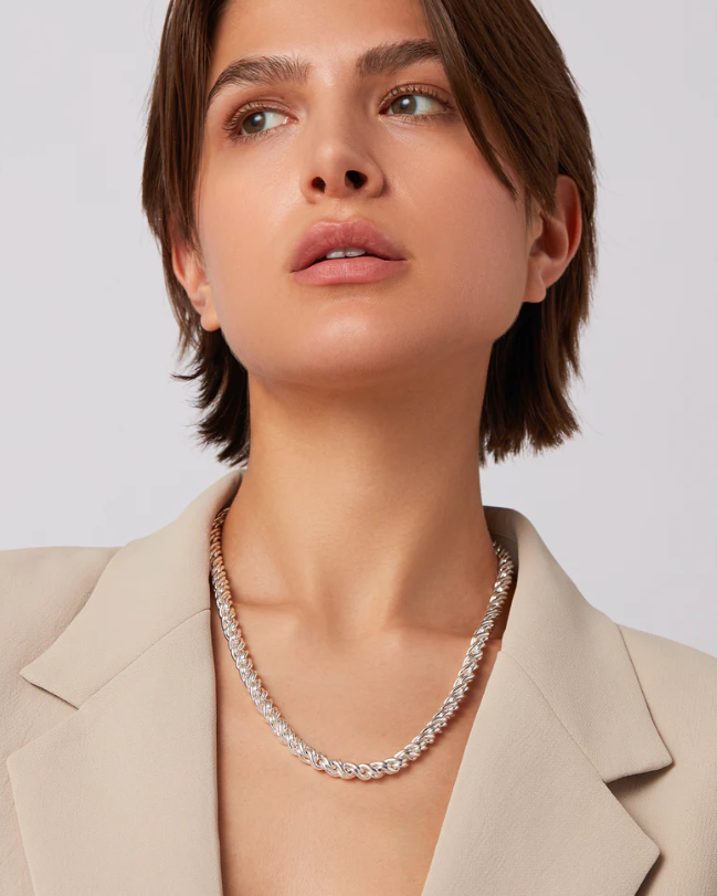 Jenny Bird Silver Rizzo Necklace