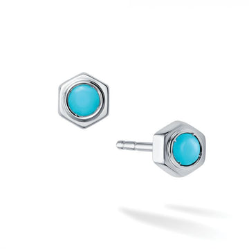 Birks Sterling Bee Chic Turquoise Studs