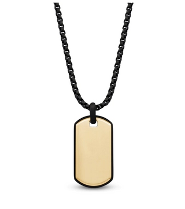 ARZ Black & Gold Reversable Dog Tag 24