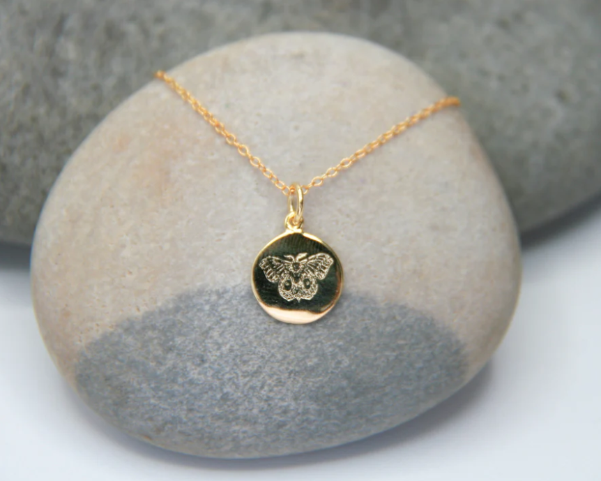 Heart And Lotus Gold Light In Darkness Necklace