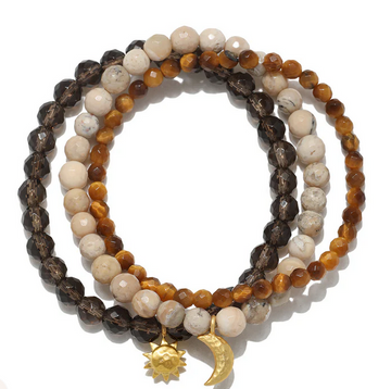 Satya Manifest Balance Gemstone Bracelet Set