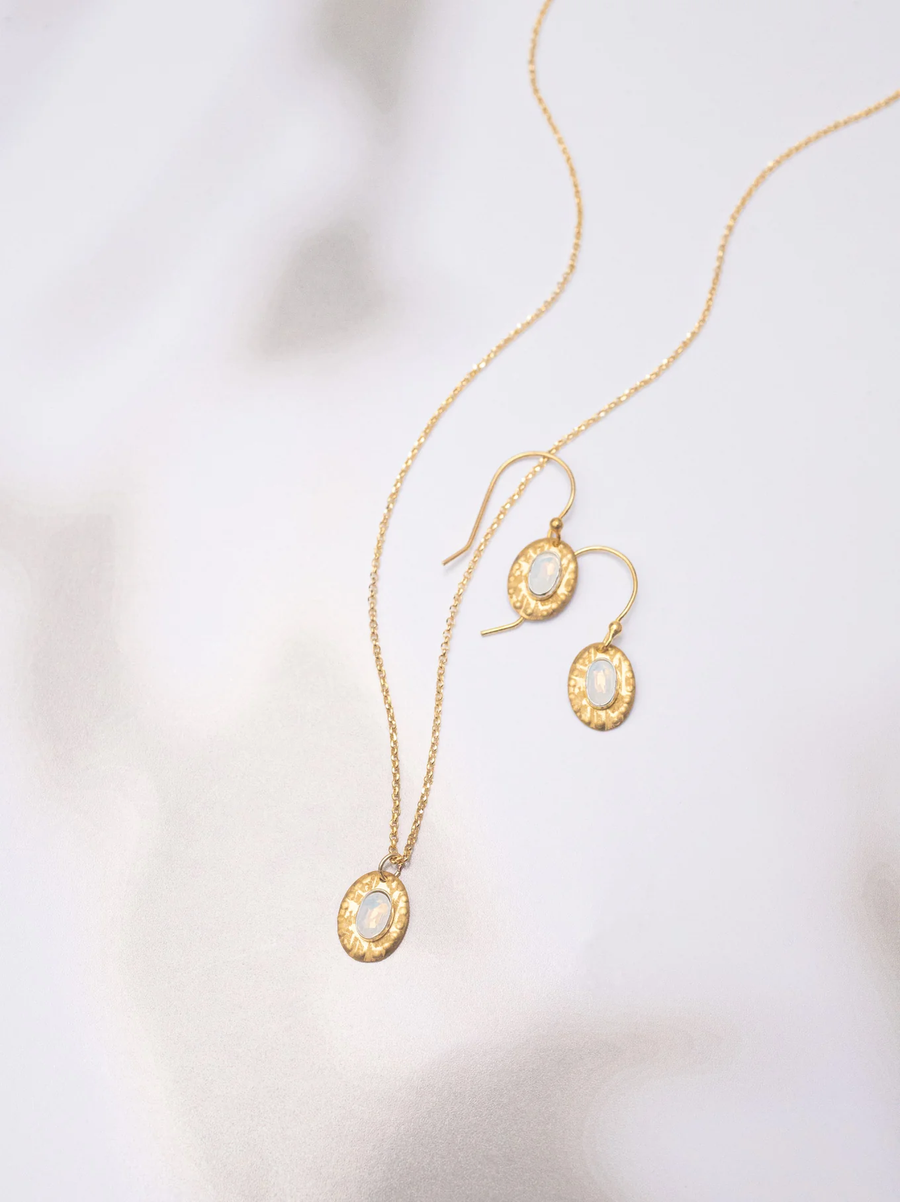 Holly Yashi Gold Gracie Oval Pendant Necklace