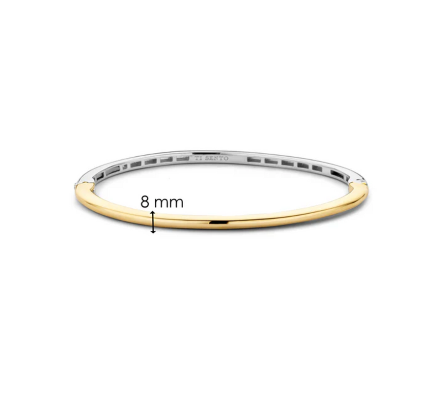 Ti Sento Two Tone Bangle Bracelet