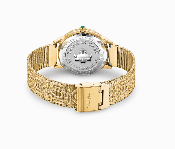 Thomas Sabo Gold Garden Spirit Malachite Watch