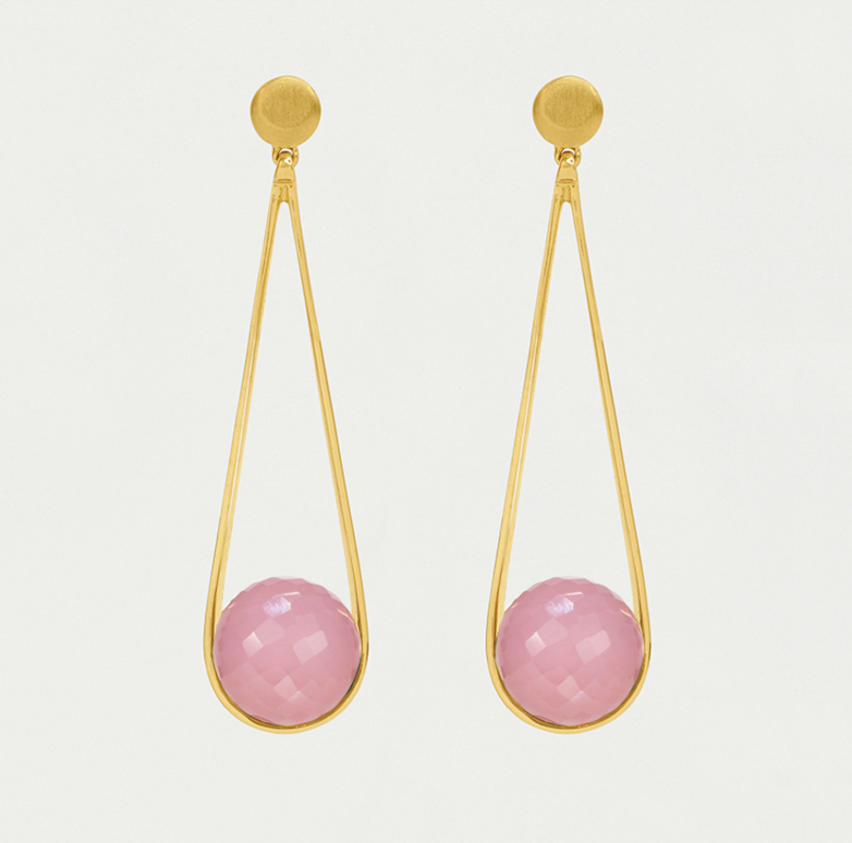 Dean Davidson Pink Chalcedony Ipanema Earrings