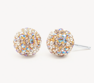 Hillberg And Berk Small Sea Salt Sparkle Studs