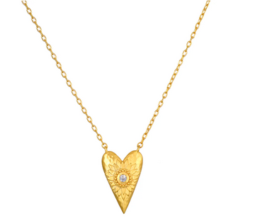 Satya Gold Infinitely Loved Heart Necklace