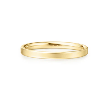 Ania Haie Gold 2mm Smooth Band Size 7