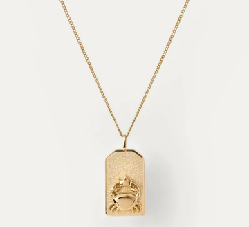 Jenny Bird Gold Cancer Zodiac Pendant necklace