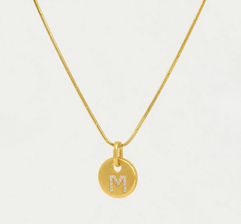 Dean Davidson Pave Initial M Necklace