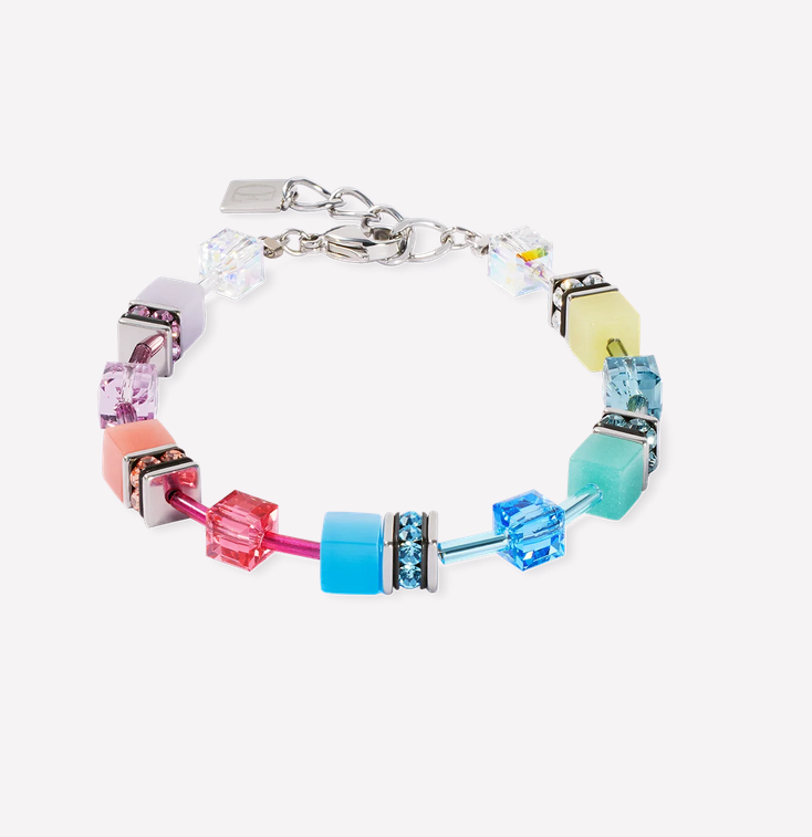 Coeur De Lion GeoCUBE®Magic Silver Bracelet