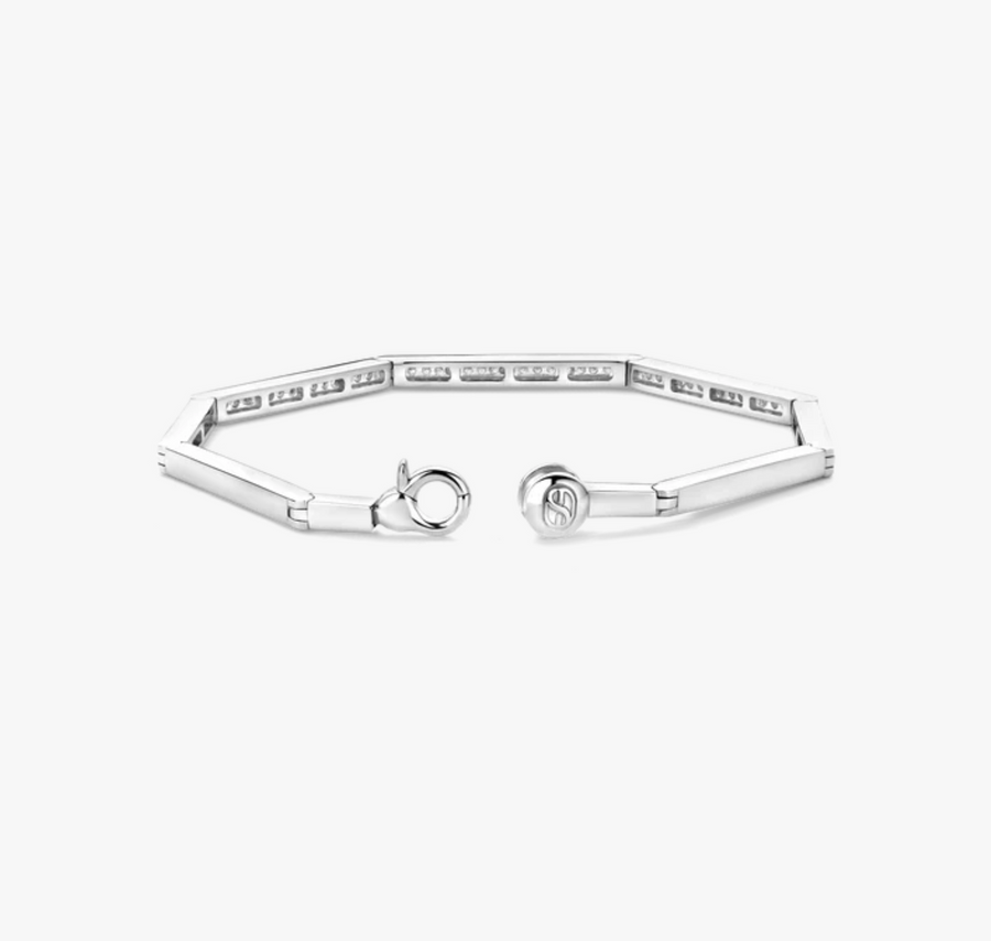Ti Sento Silver Hexagon Bracelet