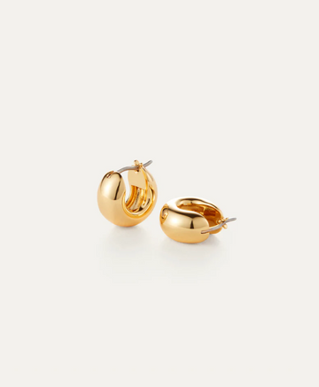 Jenny Bird Gold Mini Tome Hoop Earrings