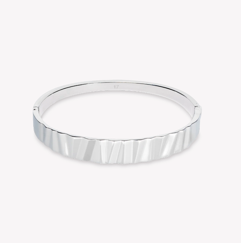 Coeur De Lion Silver Classic Wave Bangle