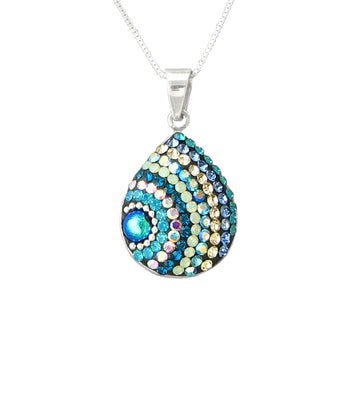 Mosaico Pastel Blues Mini Drop Pendant