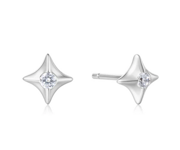 Ania Haie Silver Sparkling Star Studs